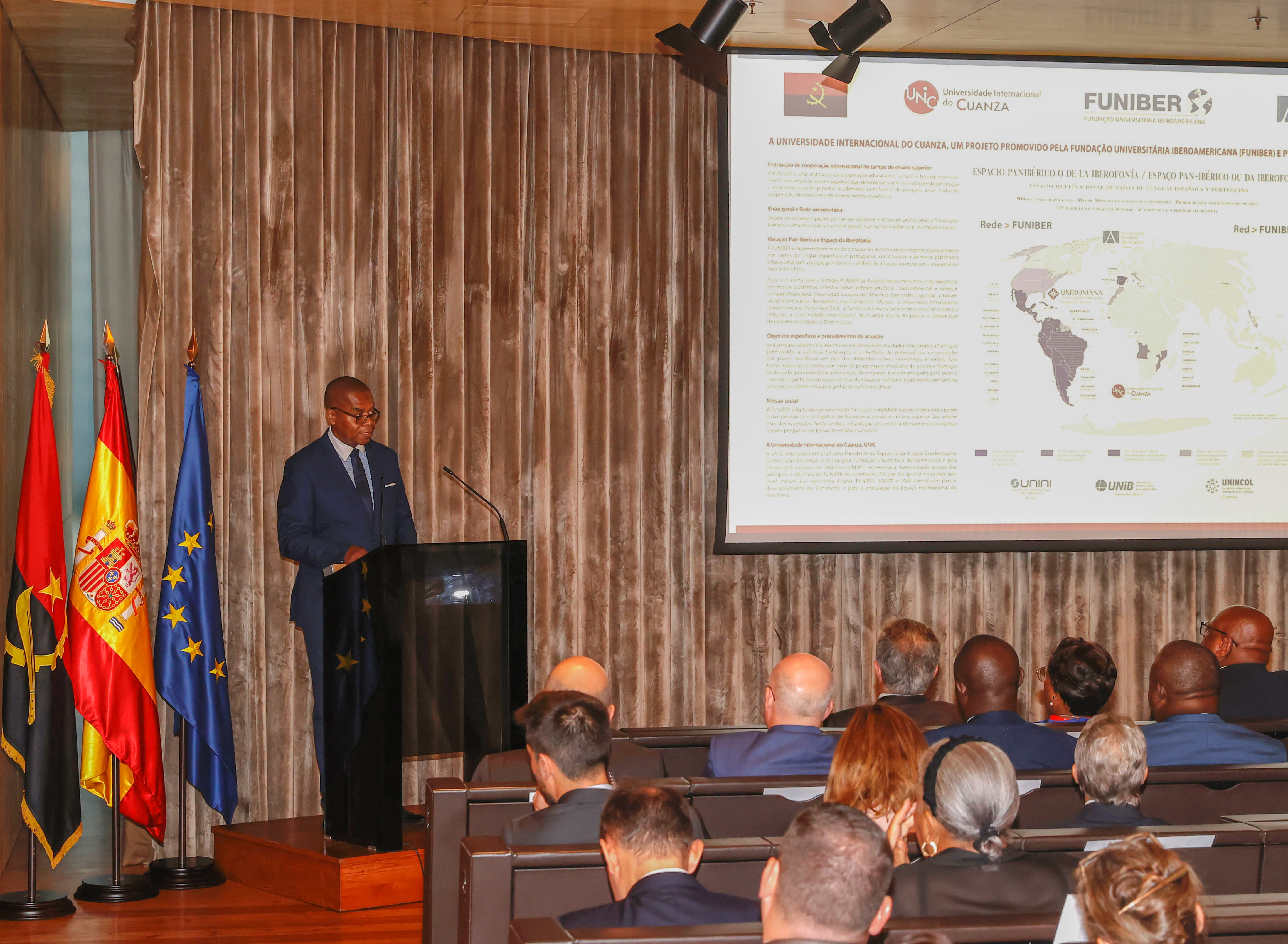 João Canoquena, Discurso, visita dos Reis de Espanha a Angola