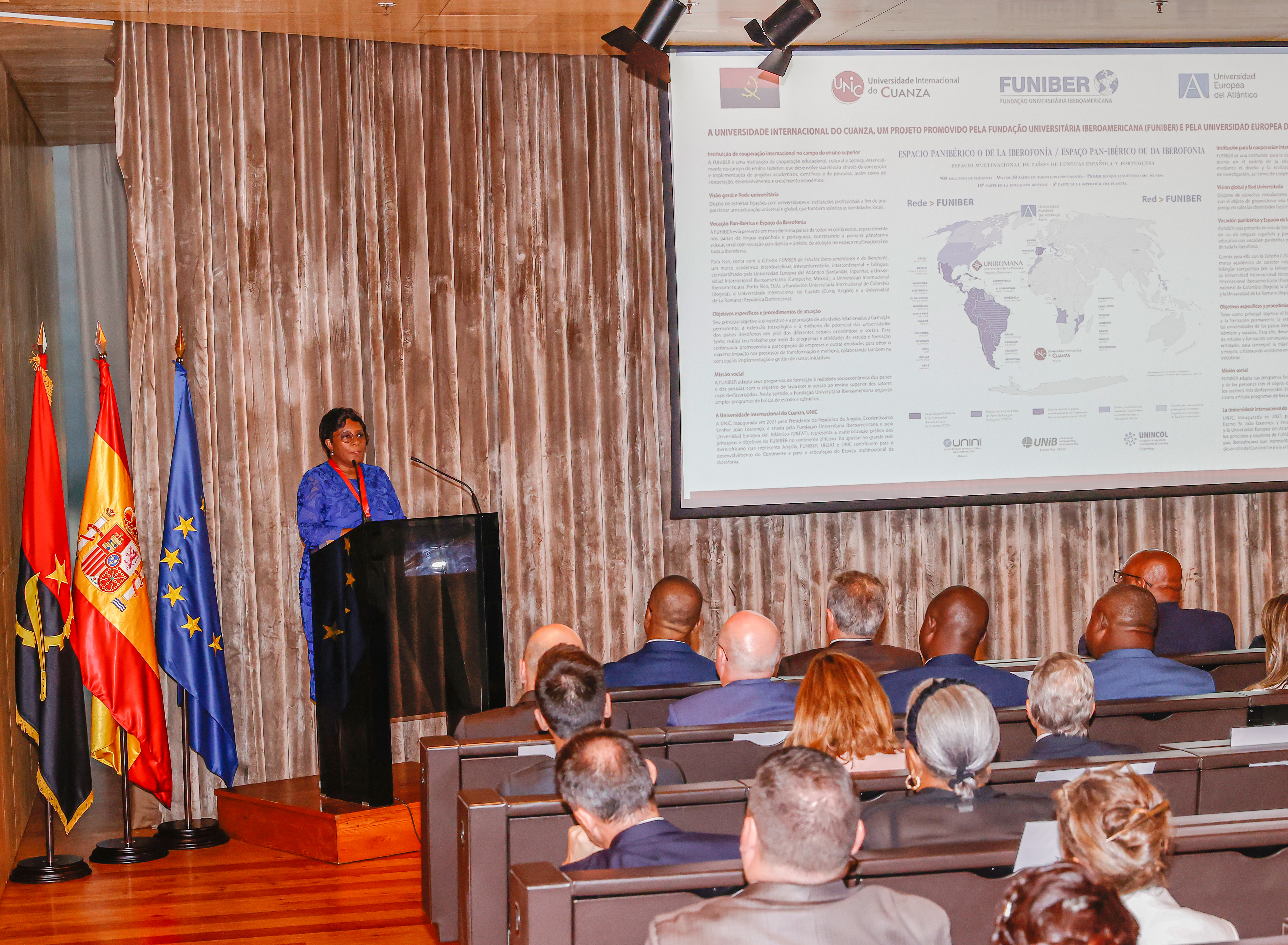 Ministra_MESCTI_Discurso_Visita_Reis_Espanha_Angola_UNIC