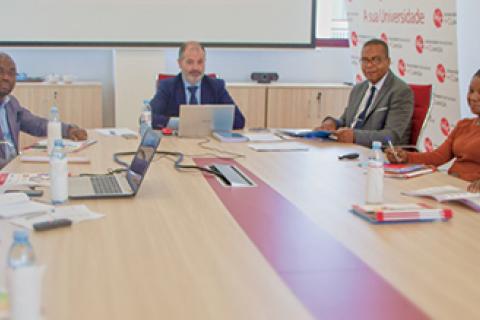 O Reitor da Universidade Europeia do Atlántico Dr Rúben Calderón realiza visita de trabalho à UNIC